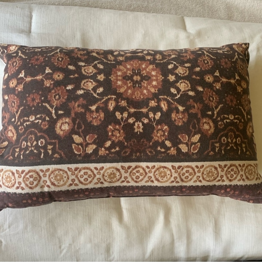 BNWOT fall floral rectangle throw pillow
